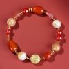 Elevate your spiritual journey with this handcrafted multi-gem bracelet, featuring natural red agate, coral jade, and cinnabar. A perfect blend of New Chinese style and boho charm, this healing crystal bracelet brings balance, protection, and timeless elegance for everyday wear or gifting.