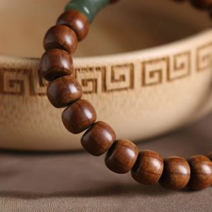 Alternative view of Soul-Calming Six Paths Wood Bracelet