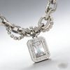 Starlight Sugar Cube Titanium Steel Clavicle Chain
