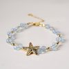 Natural Aquamarine Bead Bracelet